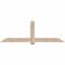 Ekena Millwork Eugene Smooth Timber Gable Bracket, Douglas Fir, 84"W x 28"H x 3 1/2"D x 5 1/2"F, 8/12 Pitch GBW084X28X0406EUG00SDF - alternate 1